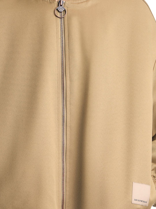 Women's Double Sided Beige Bomber Jacket