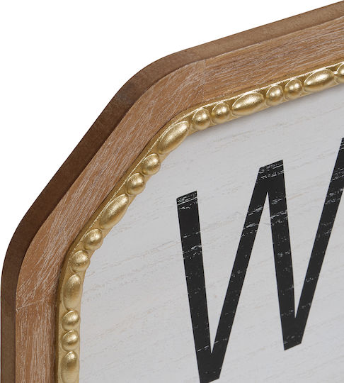 Decorative Sign 78x26 A-s Welcome 223875 78x26 Mdf