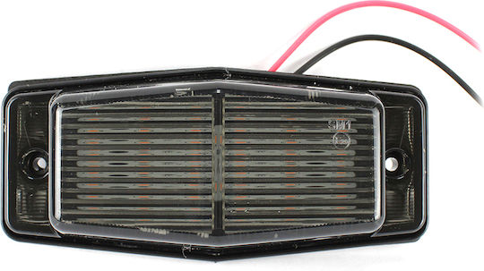 LED Индикаторна Светлина 12 LED 12/24V Опушен Амбър 130 мм 0221