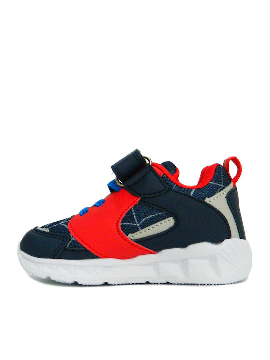 Παιδικά Sneakers με Σκρατς & Φωτάκια Μπλε