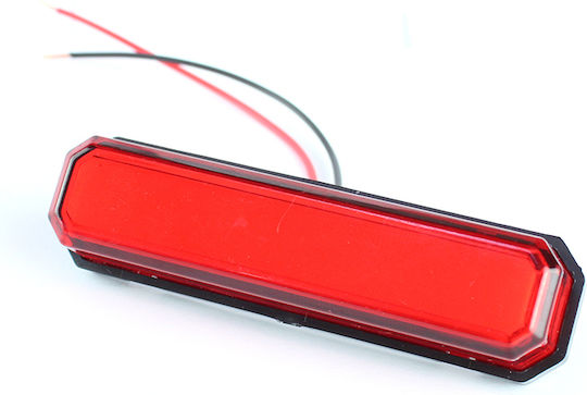 Комплект 5 Неонови LED Странични Маркерни Светлини 12/24v Червени 84 мм 0250k