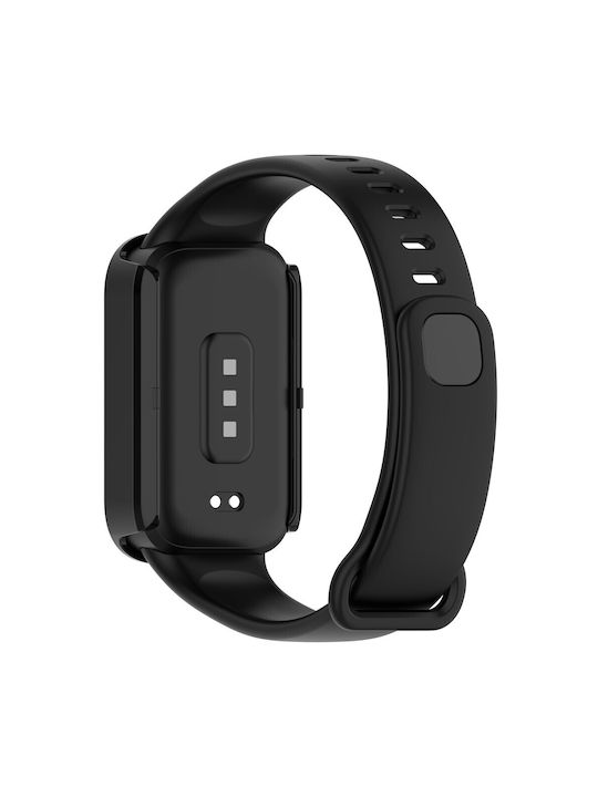 2 in 1 Protective Case + Tempered Glass Xiaomi Smart Band 9 Active Redmi Band 3 Black