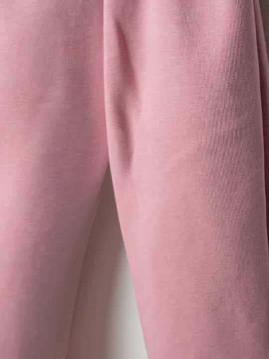 Kids Clothing Set with Leggings Winter 2 Pieces Pink Nek