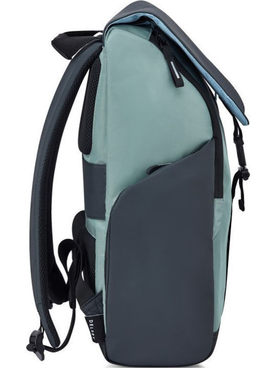 Delsey Securflap Τσάντα Πλάτης για Laptop 15.6" Sage Green