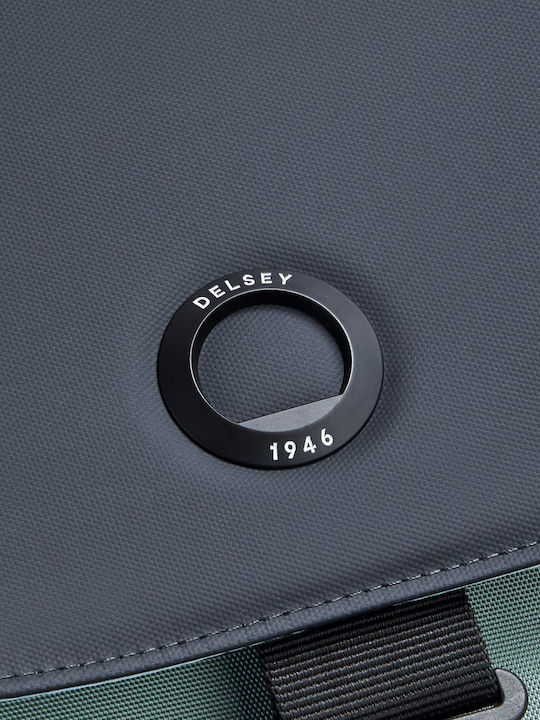Delsey Securflap Τσάντα Πλάτης για Laptop 15.6" Sage Green