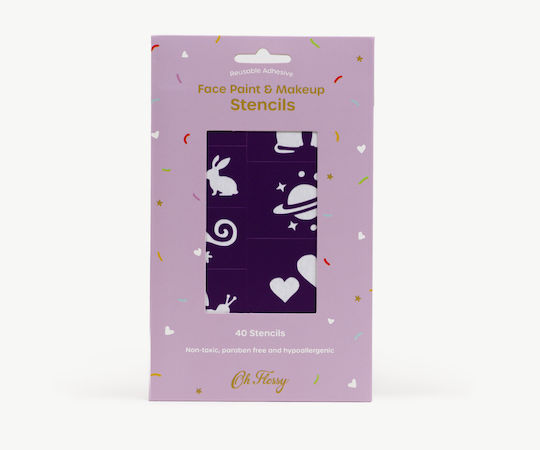 Ohflossy Reusable Face Paint & Makeup Stickers Purple 106.00114