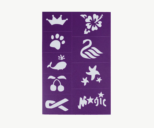 Ohflossy Reusable Face Paint & Makeup Stickers Purple 106.00114