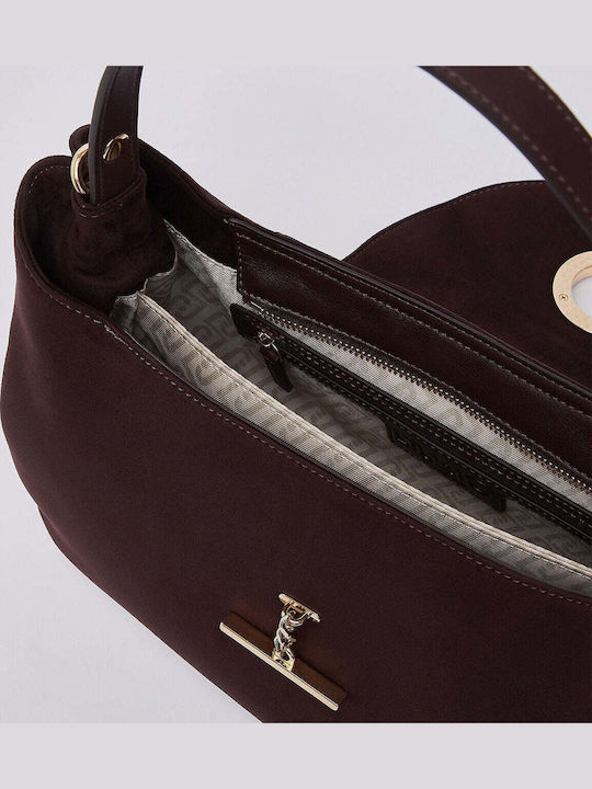 Γυναικεία Τσάντα Χειρός Suede Μωβ