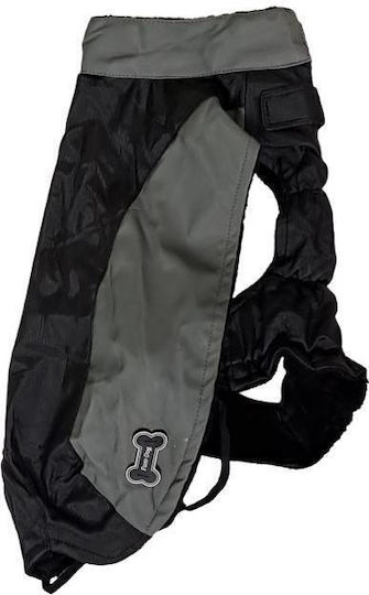 Ferribiella Burcina Dog Coat Waterproof Black with Back Length 33 cm