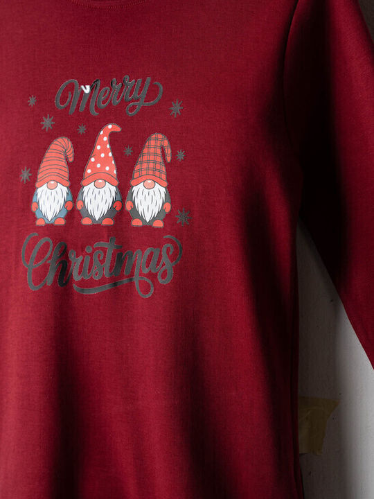 Hommies Kinder-Nachtwäsche Winter Burgundisch H736