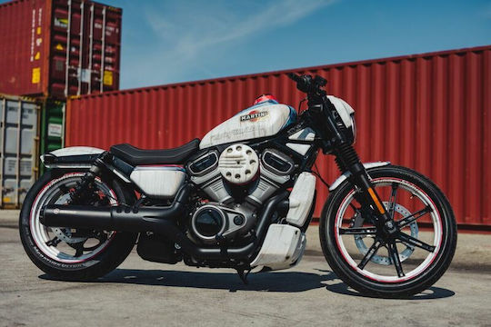 Cult Werk Front Fender Hd-nsr003 Old School Harley Davidson Rh 975 S Abs 24 Black
