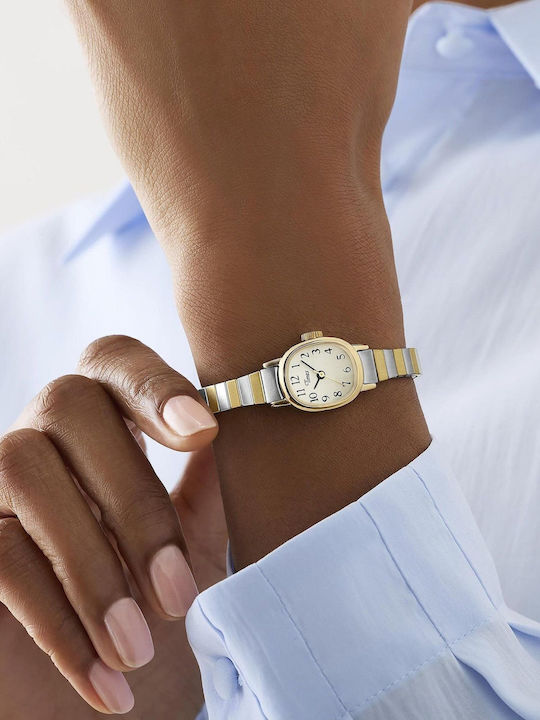 Timex Дамски Часовник 17mm Кварцов с Стоманена Браслет