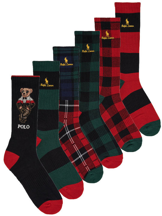 Ralph Lauren Мъжки чорапи с десени многоцветни 6Pack Ralph Lauren Мъжки чорапи с десени многоцветни 6Pack
