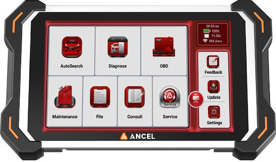 Ancel Ds600 Elite Autodiagnose & OBD2-Scanner mit Bildschirm OBD 2 mit Bluetooth kompatibel mit Android