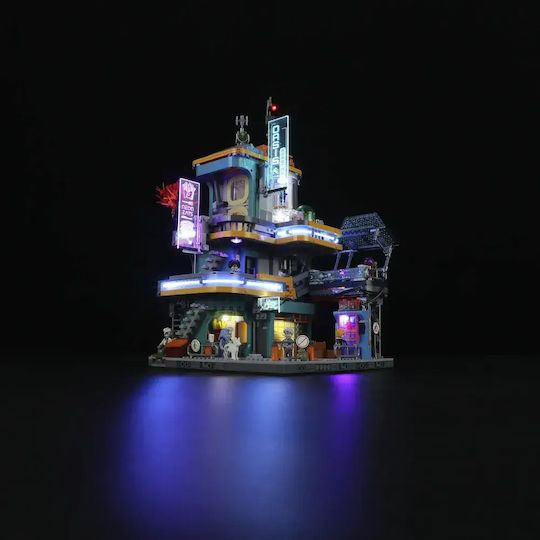 Lumibricks Cuburi de construit Cyberpunk Neoncity Apartment pentru 16+ Ani 2507 buc