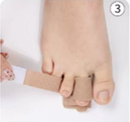 Ipinsoles034 Stoffliches Fußpolster Isolationsscheide Für Zehen One Size