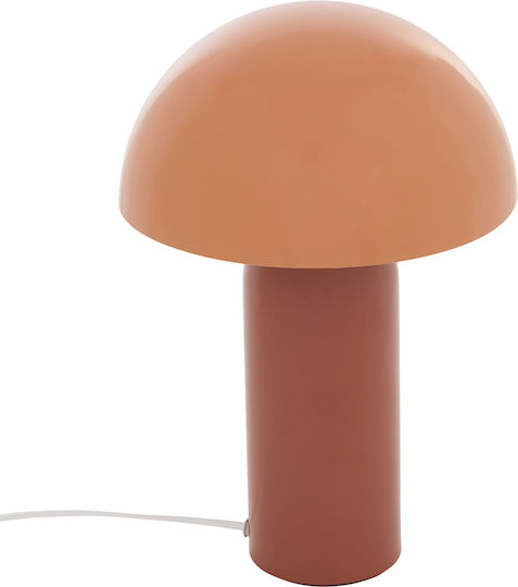 Lito Metal Vintage Table Lamp For E14 Fitting With Orange Shade And Base