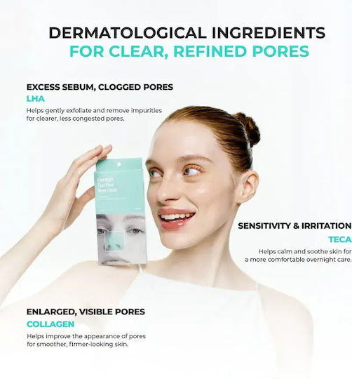 Jumiso Overnight Zero Pore Лентички за нос 10 бр