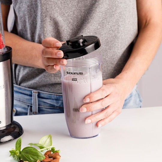 Taurus Shake & Go Mix Mixer mit Kunststoffkanne 500 ml 1000W Schwarz