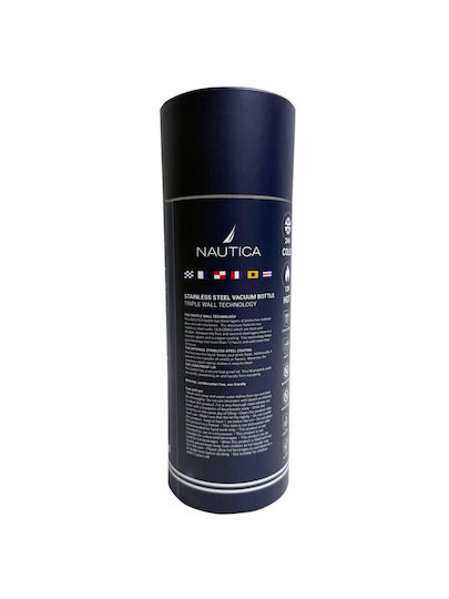 Nautica Flasche Thermosflasche Rostfreier Stahl 1lt Blue