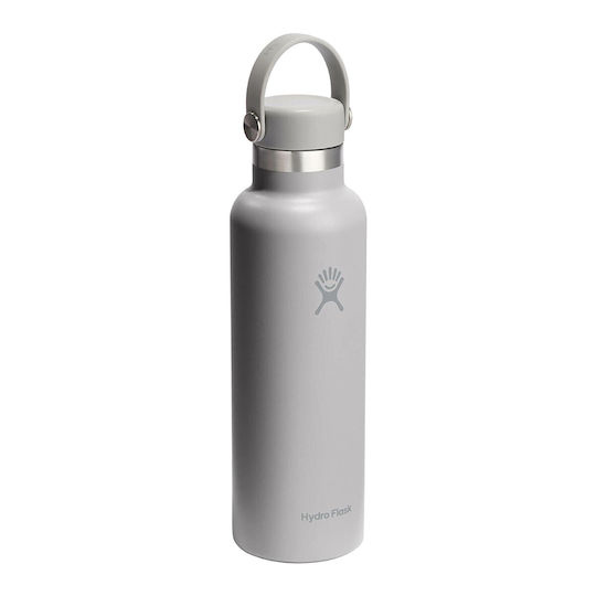 Hydro Flask Standard Mouth Flex Cap Μπουκάλι Θερμός 621ml Tonal Birch Grey