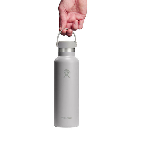 Hydro Flask Standard Mouth Flex Cap Μπουκάλι Θερμός 621ml Tonal Birch Grey