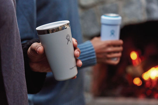 Hydro Flask All Around Чаша с Дръжка Термос Неръждаема Стомана 355ml BIRCH със Сламка и Дръжка