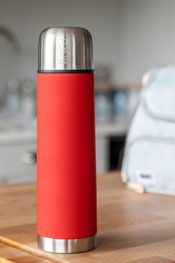 Kitchen Craft Bottle Thermos Stainless Steel 500ml Green with Cap-Cup