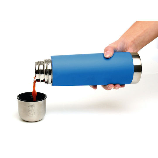 Kitchen Craft Bottle Thermos Stainless Steel 500ml Green with Cap-Cup