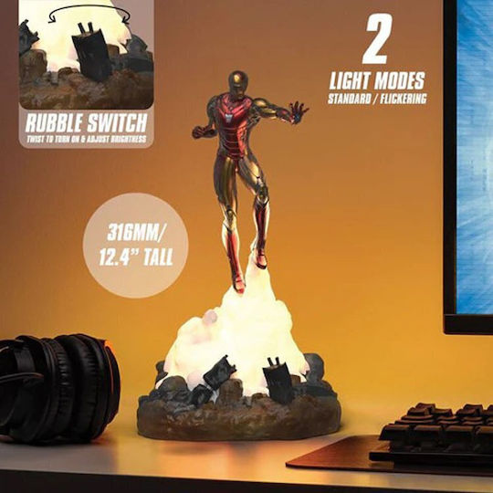 Paladone Marvel Железният Човек Marvel - Железният Човек Диорама Осветително Тяло (18см) Фигура 31.5см
