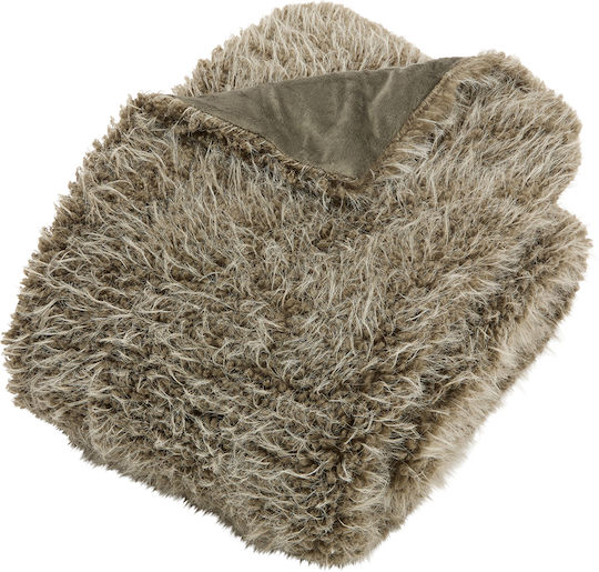 A-s Nyero Armchair Throw 120x160cm Faux Fur Couch Blanket