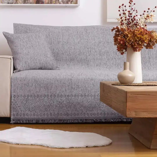 Borea Borea Three-Seater Sofa Throw Chenille 180x300cm Beige