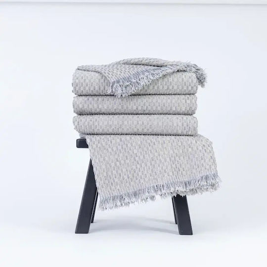 Borea Ριχτάρι Τριθέσιου Καναπέ Chenille 180x300εκ. Μουσταρδί