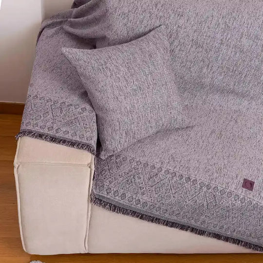 Borea Throws & Couch Blankets Sofa Throws 2 Seater Chenille 180x250cm Grey