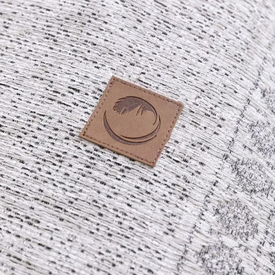 Borea Ριχτάρι Πολυθρόνας Chenille 180x180εκ. Γκρι