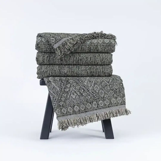 Borea Three-Seater Sofa Throw Chenille 180x300cm Terra