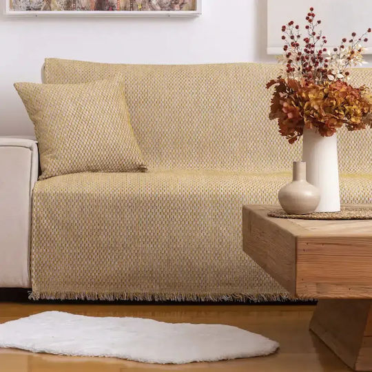Borea Sofa Throws 2 Seater Chenille 180x250cm Grey