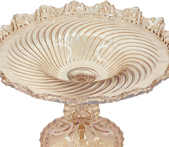 Keskor Decorative Glass Vase Brown 28x18.5cm