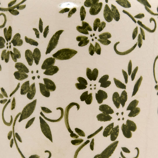 Decorative Ceramic Vase Japo White Φ14xH18.8cm