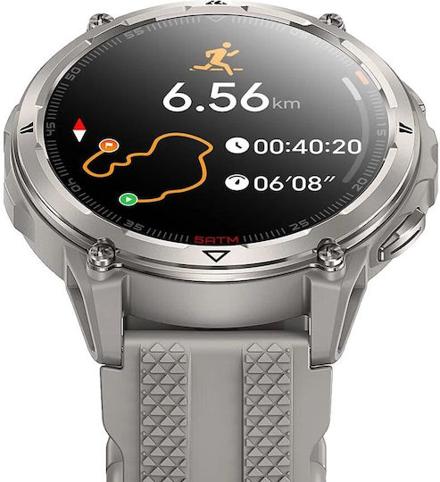 Kospet Orb 2 Argintiu 48mm Waterproof Smartwatch cu Pedometru (Argintiu)