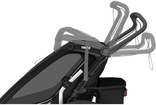 Thule Chariot Sport 2 Cărucior Reglabil Pentru Copii Negru 20.2kg