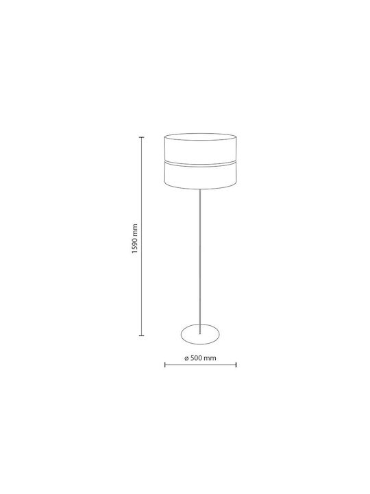 TK Lighting Φωτιστικό Δαπέδου με Ντουί για Λαμπτήρα E27