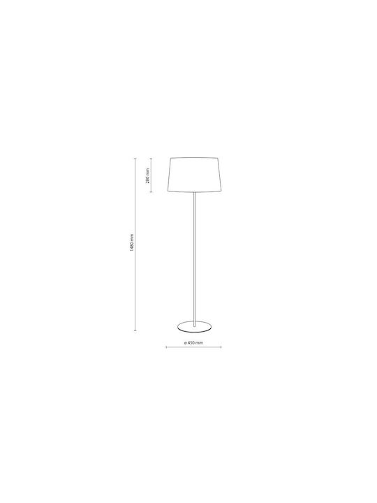 TK Lighting Maja Φωτιστικό Δαπέδου με Ντουί για Λαμπτήρα E27