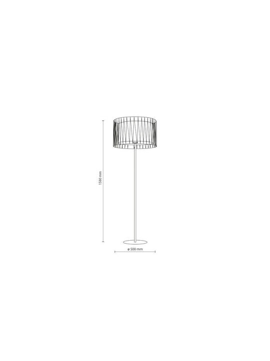 TK Lighting Φωτιστικό Δαπέδου με Ντουί για Λαμπτήρα E27