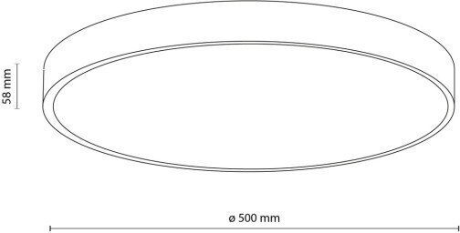 TK Lighting Таванно Осветително Тяло 50см с Интегриран LED