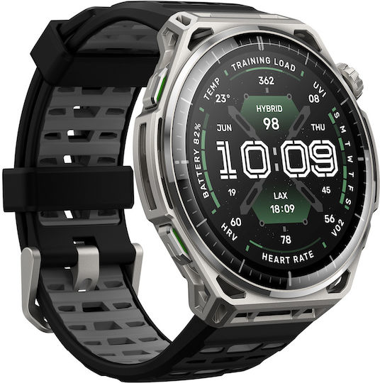 Amazfit Balance 3 Смарт часовник от неръждаема стомана 51 мм Водоустойчив с пулсомер (Сребрист)