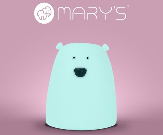 Mary's Led Lamps Mary's Παιδικό Φωτάκι Νυκτός Rgb Μικρό Αρκουδάκι Μπλε 901.00094