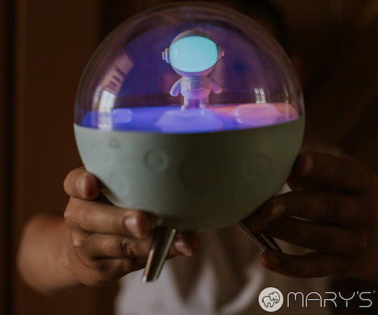 Mary's Led Lamps Mary's Kids Night Light Rgb Astronaut Moon White 901.00102