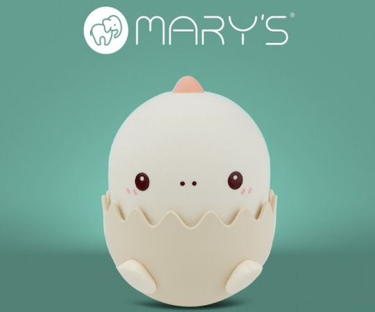 Mary's Led Lamps Mary's Kids Night Light Rgb Baby Dino Pink 901.00083
