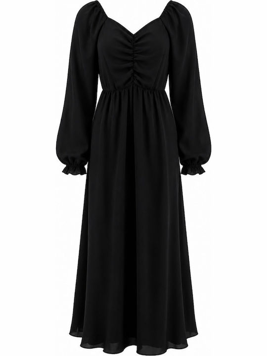 Summer Maxi Evening Dress Black